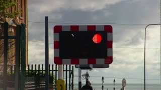 Level Crossing at Bray Station Wicklow [upl. by Ronacin133]