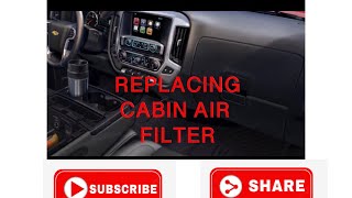 20142017 Chevrolet Silverado and GMC Sierra cabin Air Filter Replacement video [upl. by Bound]