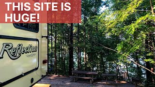 Bandits Roost Campground  Camping In Wilkesboro North Carolina  Full Time RV Family [upl. by Sianna43]