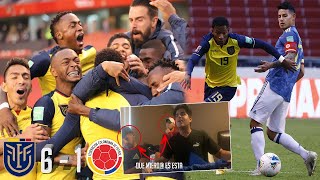 🇨🇴 COLOMBIANOS REACCIONANDO AL ECUADOR VS COLOMBIA  VIDEOREACCION ⚽️😱 [upl. by Nosinned]