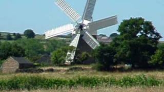 Heage Windmill  working flour mill [upl. by Nahtaoj]