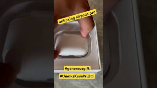 Unboxing an AirPods Pro gift😊 [upl. by Lishe]