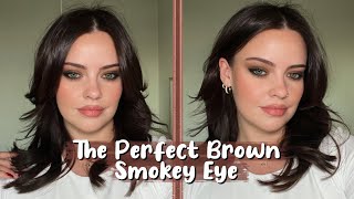 The PERFECT Brown Smokey Eye  in depth tutorial  Julia Adams [upl. by Odlanyer400]