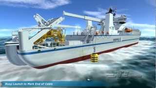 Repair Animation  Undersea Fiber Optic Cable System [upl. by Monafo209]