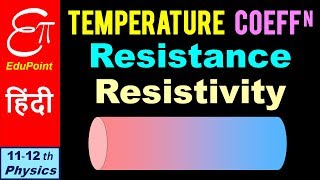 TEMPERATURE COEFFICIENT of RESISTANCE and RESISTIVITY  in HINDI [upl. by Aihseyt]