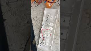 8 modular Switch Board Fitting electrical viralvideo electrician shorts electricial [upl. by Ddahc]