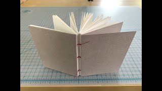 Link Stitch  Coptic Stitch Variation  Bookbinding Tutorial [upl. by Neelrahc]