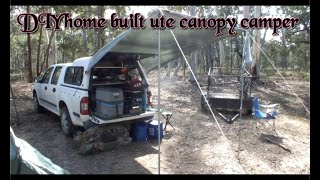 DIY ute canopy camping setup [upl. by Katinka]