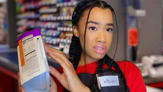 ASMR Grocery Store Roleplay 😡🥖 Rude Cashier ASMR [upl. by Leunamme]