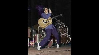 Elvis Presley Live Rare Concert Performance in Color at Russwood Park in 1956 Little Sister [upl. by Kohsa]