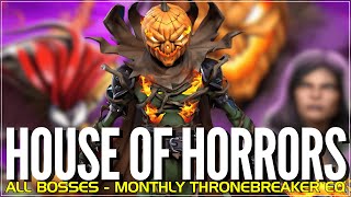 House of Horrors  All BossesThronebreaker Event Quest  Scream  Jack oLantern  Oct 2024 [upl. by Rhys703]