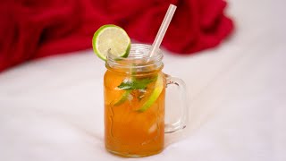 PERFECT ICED TEA How To Make Lemon Mint Brew Iced Tea [upl. by Adamsun]