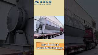 15ton waste tire to diesel oil pyrolysis distillation unit delivered to Ecuador [upl. by Ttemme]