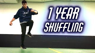 1 Year Shuffle Dance Transformation [upl. by Vanthe248]