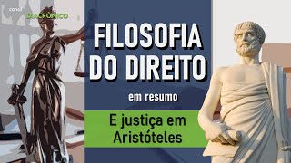 Filosofia do Direito em resumo e Justiça em Aristóteles [upl. by Woodall154]