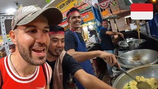 First Time trying Indonesian Street Food in Sumatra 🇮🇩 [upl. by Locke]