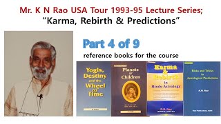 Mr KN Rao English quotKarma Rebirth amp Predictionsquot Part 4 of 9 [upl. by Yrrem]