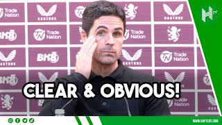 CLEAR AND OBVIOUS  Arteta secretly FURIOUS with decisions  Aston Villa 10 Arsenal 😡 [upl. by Nanreik]