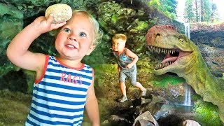 FINDING REAL SURPRISE DINOSAUR EGGS  Cave Exploration and Dino Dig [upl. by Ynnol344]