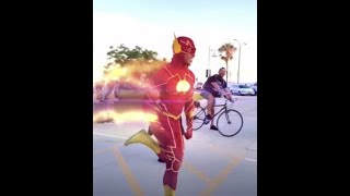 My NEW Flash Suit cosplay dccomics barryallen flash [upl. by Ahsatin]