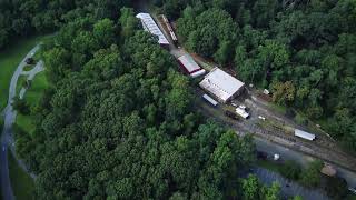 Allaire State Park  Railroad Tracks  drone view [upl. by Northrup252]