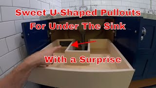 How To Make Under Sink Drawers And With USB Power Outlet These Drawers Go Around The Plumbing [upl. by Goar581]