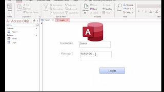 access database programmer Creating Login form on Access using VBA [upl. by Jacie]