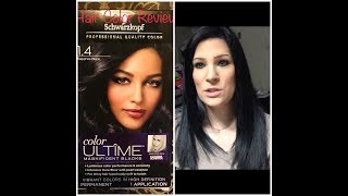 Schwarzkopf sapphire black Hair color Review  Nina Gilhousen [upl. by Enelehs]