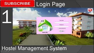 1 Hostel Management System in java  Login Page JFrame Mysql Database Netbeans IDE [upl. by Abra]