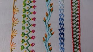 Hand embroidery embroidery stitches tutorial for beginners Part2 decorative stitches [upl. by Yardley]