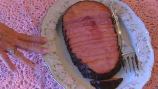 Bettys Broiled Ham Steak [upl. by Nadabas]