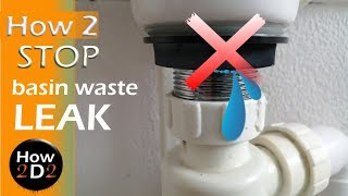 How to fix wash basin waste leak for good How to seal waste [upl. by Anivlac266]