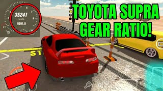 Toyota Supra Gear Ratio 2021 Update  Car Parking Multiplayer [upl. by Llerrem]