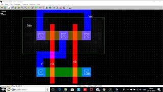 Design of NAND gate in Microwind [upl. by Mohr428]