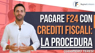 Pagare i modelli F24 con Crediti Fiscali la Procedura [upl. by Ynnavoig]