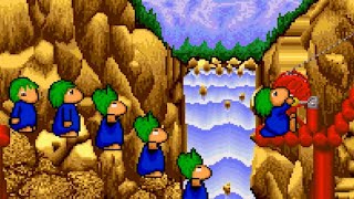 Lemmings SNES Playthrough  NintendoComplete [upl. by Sullecram121]