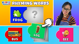 Learning Rhyming Words  Do They Rhyme Matching Game Activity [upl. by Adorl]