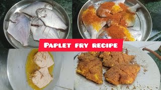 paplet fry recipe how to make fish fry fish fry recipeMarathi paplet fry recipe  Marathi recipes [upl. by Ttevy]