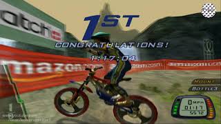 Downhill Domination Speedrun QUINTANAROO TD 11704  Mountain Biking Game  PS2 TAS Gameplay Video [upl. by Yurt]