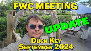 FWC Meeting on Duck Key Update [upl. by Marelya88]