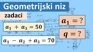 Geometrijski niz zadaci [upl. by Bordie693]