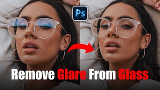 Remove Glare from glasses Magically in Photoshop [upl. by Ahsoem48]