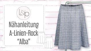 Nähanleitung lillesol ALinienRock Alba  einen Rock aus Jersey oder Webware nähen [upl. by Opportina415]