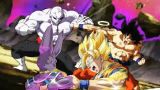 Goku and Frieza vs Jiren but with HERO by Flow [upl. by Eineeuq]