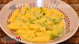 Reteta de Penne Carbonara fara gluten cu Dovlecei [upl. by Sydel]