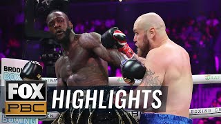 Deontay Wilder vs Robert Helenius  FULL HIGHLIGHT  PBC on FOX [upl. by Notffilc]