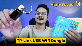 TPLink USB Wifi Dongle 300 Mbps Review amp Unboxing  Tp Link TLWN823N Wifi Adapter [upl. by Heydon]