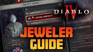 Diablo 4 Jeweler How to Craft Gems Add Socket amp Upgrade Jewelry [upl. by Leblanc]