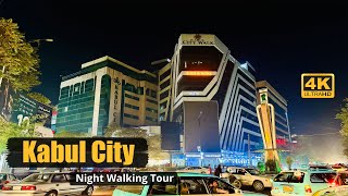 Kabul Afghanistan 2024  Night Walking Tour  4K HDR [upl. by Jaclyn399]