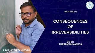 711  Consequences of Irreversibilities  Prof Uddipta Ghosh  ES211 Thermodynamics [upl. by Jeraldine]